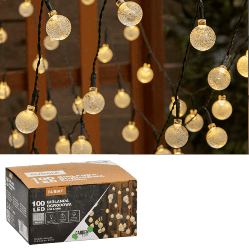 Solárna girlanda s mini žiarovkami 11,9m 100LED